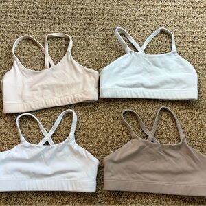 Athleta Girl Sports Bras size Small/7 Set of 4